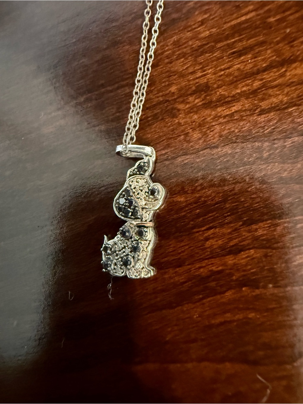 Kay Jewelers Silver 101 Dalmatians Pendant Necklace with Clear Stones - Picture 3 of 5